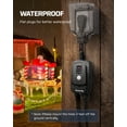 thumbnail image 6 of DEWENWILS Outdoor Light Sensor Timer with Remote, Waterproof, Plug in Timer Switch, 100FT Range Remote Control with 2 Grounded Outlets for Outdoor String Lights, 6 of 8