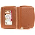 thumbnail image 2 of Claasico RFID Blocking Female Modern Bifold Wallet, Tan, 2 of 8