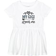 thumbnail image 3 of Inktastic My Gigi Loves Me Girls Baby Dress, 3 of 5