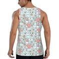 thumbnail image 3 of Easygdp Cute Rabbit And Heart Men's Tank Top, Sleeveless Muscle T Shirts, Breathable, Quick-Dry, Loose for Gym, Running, Fitness - 3X-Large, 3 of 9