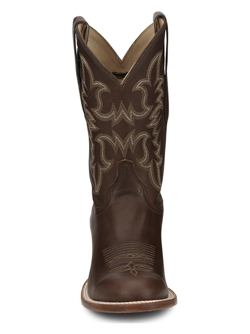 Justin Boots 12D Brown Leather Tall Boots ???? ???? ??????? ?? ??? ?? main image 3