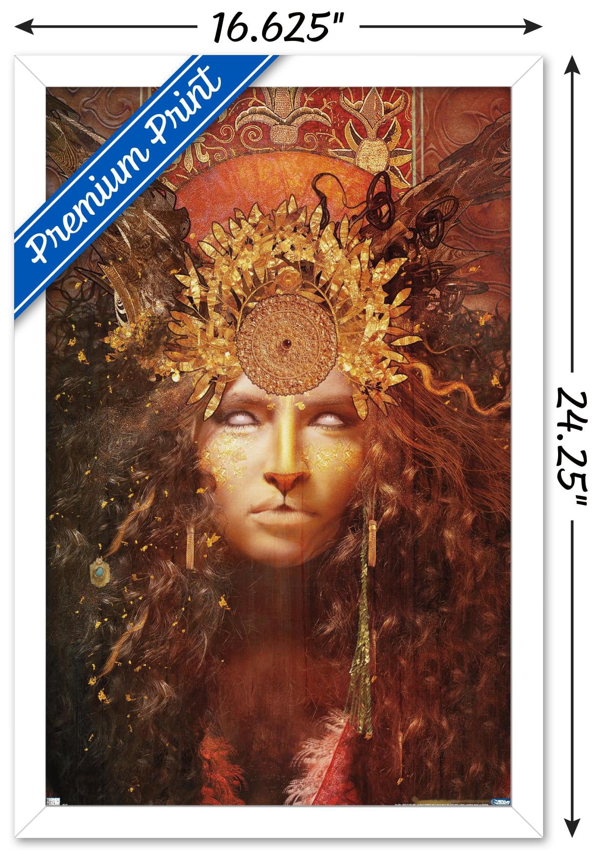 Jena DellaGrottaglia: Cosmic Zodiac - Leo Wall Poster, 14.725" x 22.375" Framed