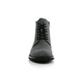 thumbnail image 3 of Polar Fox Duke MPX806065 Woolen Lace-up Fashion Plain-Toe Dress Boots with Zipper Closure, in Dark Grey, Men's Size 6.5, 3 of 7