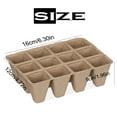 thumbnail image 3 of Bandeja biodegradable para plántulas de 12 secciones para viveros y jardines, desechabilidad garantizada, 3 of 8