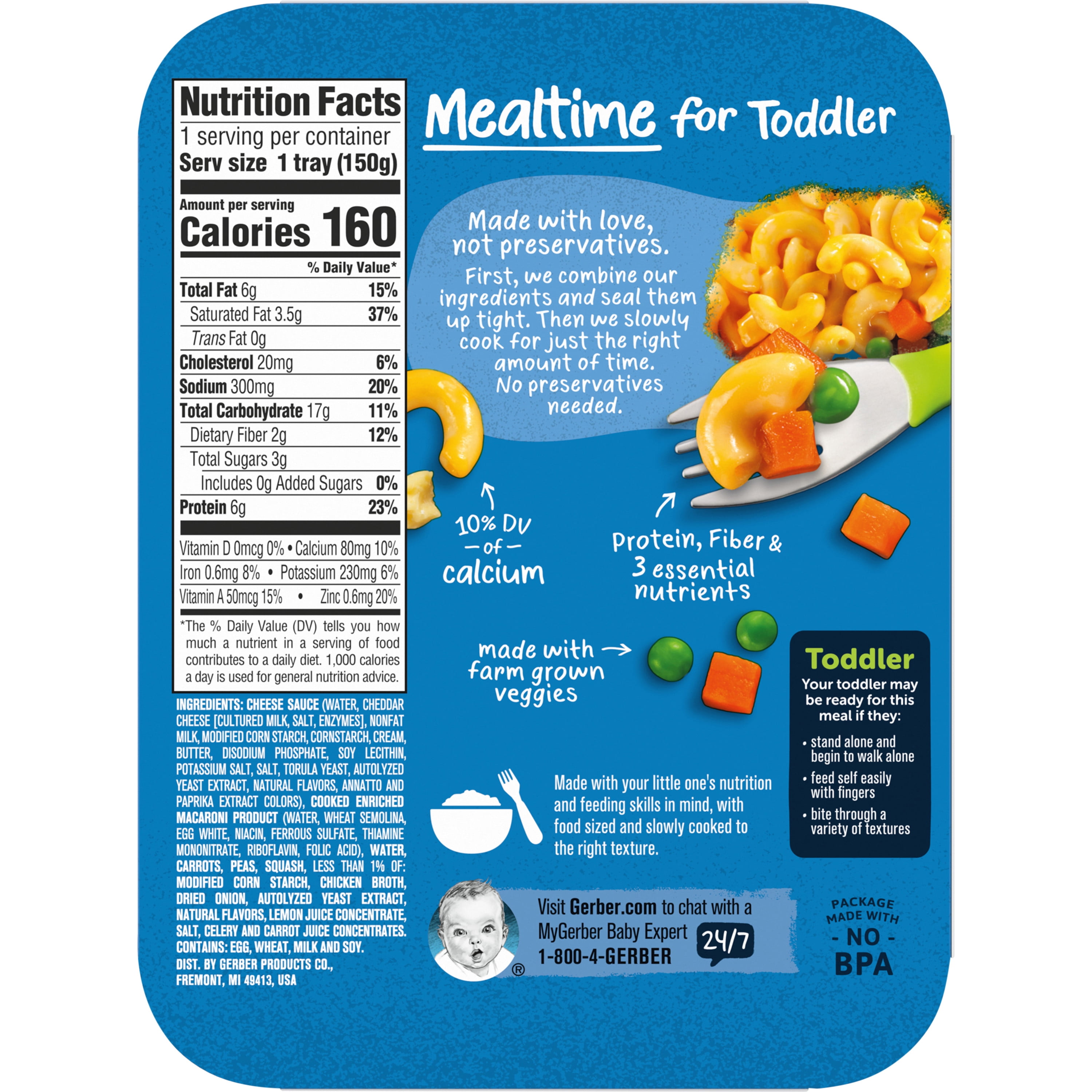 Gerber baby hotsell mac and cheese