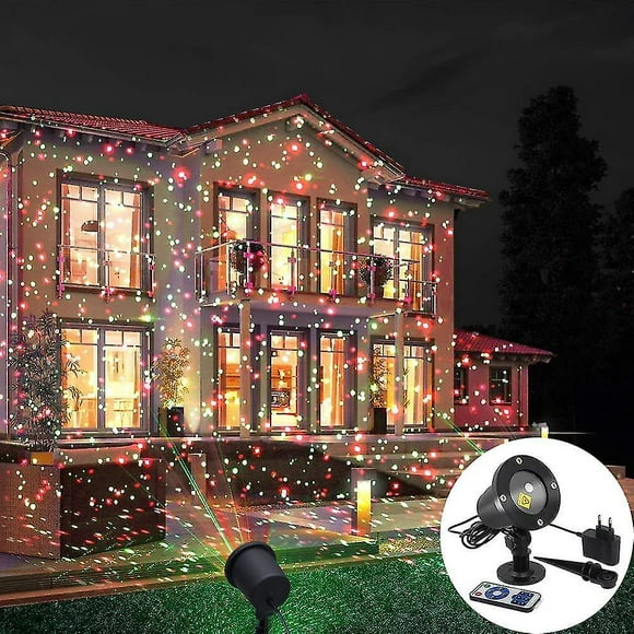Moving Full Sky Star Laser Projector Landscape Lighting Red & Green Christmas Party Led Stage Light Outdoor Garden Lawn Laser Lamp