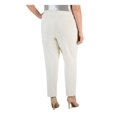 thumbnail image 2 of Anne Klein Womens Plus Faux Suede Slim Fit Ankle Pants, 2 of 2