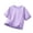 Purple, variant on Girls' T-Shirt Unisex Kids Solid Basic Classic Crew Neck Simple Daily Tees 120-170
