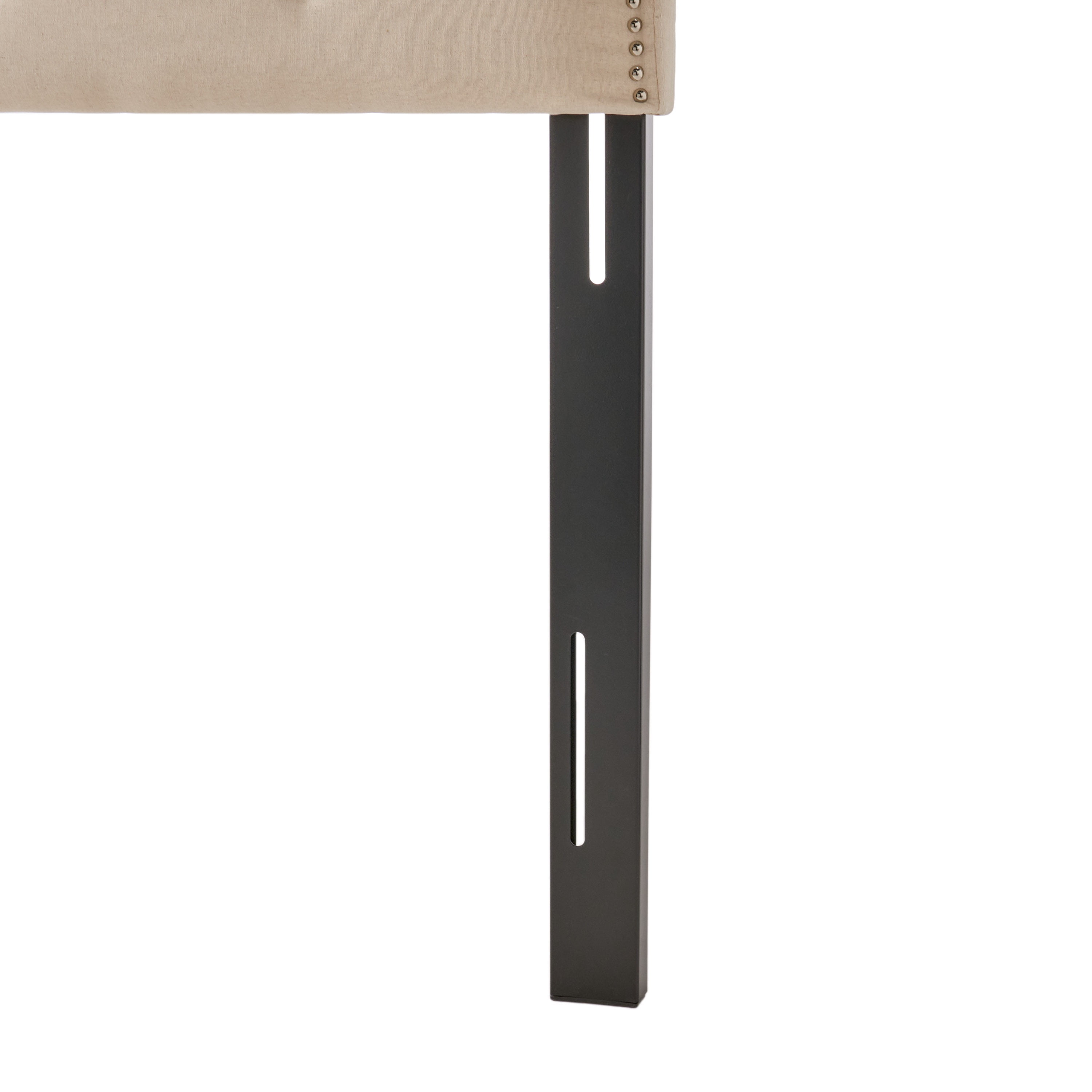 Noble House Samson Beige Fabric Queen/Full Headboard