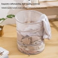 thumbnail image 7 of Qholemyo Mesh Popup Laundry Hamper Foldable Dirty Clothes Basket Up Design Great For Kid Room College Dorm Travel Collapsible Laundry Baskets, 7 of 7