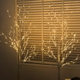 thumbnail image 3 of NOWSTO Lighted Birch Tree, 2 Pack 6 Feet 144 Warm White Lights, Prelit White Artificial Christmas Trees for Indoor Outdoor Decor Garden Wedding Party Bedroom Decoration, 3 of 5