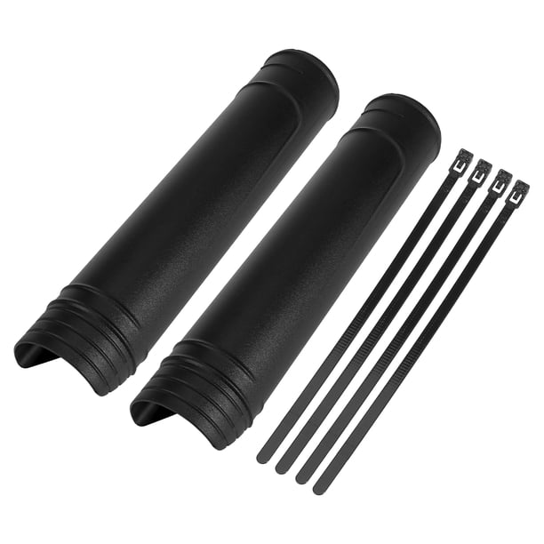 Par Negro Delantero Horquilla Botas Golpes Amortiguador Cubiertas para Motocicleta