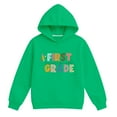 thumbnail image 4 of Chenglor Back To School Hoodies for Girls 10-12 Girls Sweatshirts Back To School Hoodie for Girls 10-12 6 Year Old Girl Clothes Children's Fashion Clothes (1-2 Years Green), 4 of 4