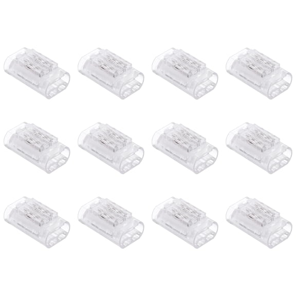 12 Pcs 4 Pin Wire Connectors 22-20 AWG No Strip Insulation Piercing Clips Electrical Connectors