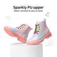 thumbnail image 4 of Botas DREAM PAIRS para Niñas Talla 9 con Brillo Arcoíris Rosa, 4 of 7