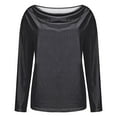 thumbnail image 4 of Delayuji Fashion A fashionable and casual solid-color long-sleeved fitted base layer for women, 4 of 4