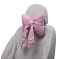 thumbnail image 1 of Almohada para la Cabeza del Automóvil Unique Bargains, Soporte Ergonómico y Cómodo para el Cuello, Algodón y Lino, Espuma Viscoelástica, Ancho Ajustable, Rosa, 2 Pcs para Conducir y Viajar, 1 of 7