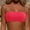 Red, variant on Women Removable Shoulder Strap Swimwear Tops for Beachwear Bandeau Tube Top Swimsuit Blouse Fashion Swim Top Women