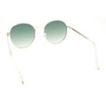 thumbnail image 4 of Retro Nerdy Round Thick Metal Rim Fashion Sunglasses Gold - Green, 4 of 4