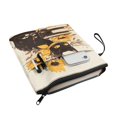 thumbnail image 3 of HELLHERO Sunflower Cat Book Sleeve with Handle Polyester Fabric Protector Wrap Bag Book Covers Waterproof Church Bag with Zipper for Librarian Book Lovers Gifts - Vintage, 3 of 8