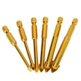 thumbnail image 2 of Pièces de Forage de Maçonnerie Dorées, 6 Pcs Pièces de Forage de Maçonnerie Ensemble de Pièces de Forage Robustes et Résistantes, 2 of 14