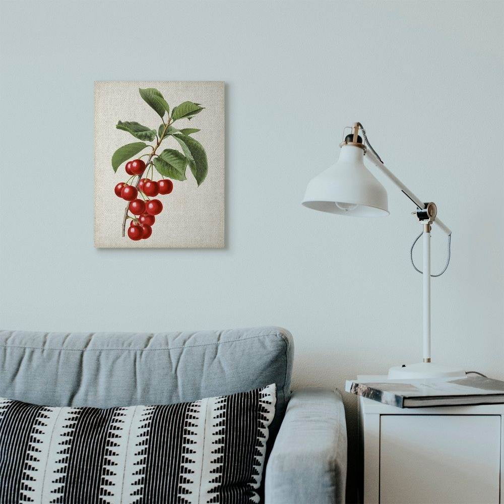 Stupell Industries Vintage Fruit Cherry Painting Canvas Wall Art by Vision Studio