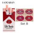 thumbnail image 4 of 4Pcs Cigarette Lipstick Set Semi Matte Mist Little Smoke Lipstick Long, 4 of 5