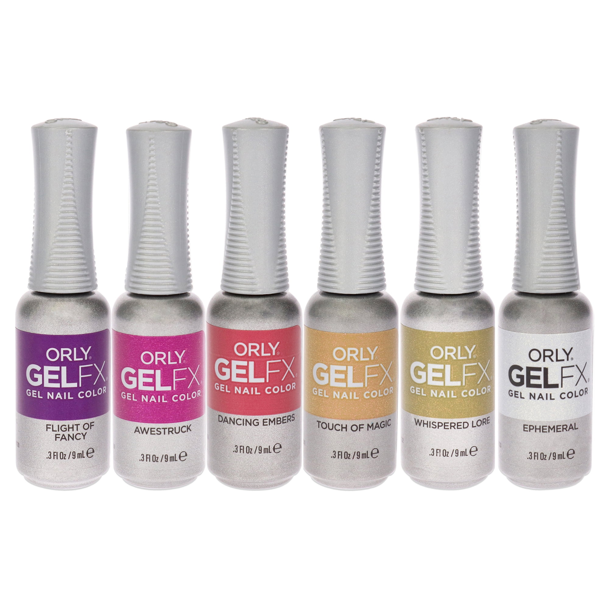 Orly Momentary Wonders Gel Fx Nail Color 6 x 0.3 oz Nail Polish - Dancing Embers, Awestruck, Ephemeral, Flight of Fancy, Touch of Magic, Whispered Lore