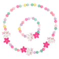 thumbnail image 1 of Wood Crafts Kids Kids Beaded Necklace Unicorn Beads Necklace Bracelet Kids Play Necklace Unicorn Jewelry Little Girls, 1 of 2