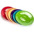 thumbnail image 1 of de melamina de 11 pulgadas (juego de 6) - Vajilla de plástico irrompible y reutilizable con sensación de cerámica, apilable y apta para lavaplatos, versátil para todas las comidas, 1 of 7