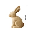 thumbnail image 2 of Bunny Ornaments DIY Painting Unfinished Bunny Rabbit Figurines for Spring Party Tabletop Decoration and Crafts - Small 10cm, 2 of 5