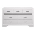 thumbnail image 3 of Pemberly Row 9 Drawers Contemporary Wood Dresser in White and Silver Glitter, 3 of 6