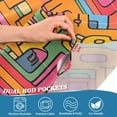 thumbnail image 5 of Yayeee Kitchen Curtains Tier Set of 2 Light Filtering 57"x24" Over Sink Window Panels, Art City, 5 of 7
