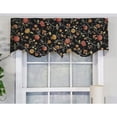 thumbnail image 2 of RLF Home Modern Design Classic Nightfall Regal Style Window Valance 50" x 17" Black, 2 of 4