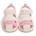 thumbnail image 5 of HBYJLZYG Baby Sandals Flat Shoes Anti-Slip Infant First Walkers, Baby Boys Girls Contrast Color Rubber Sandals Non-Slip First Walking Shoes, 5 of 7