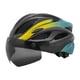 thumbnail image 1 of Casco de bicicleta Casco de bicicleta de carretera ajuste ajustable al aire libre con visera desmontable para hombres mujeres equipo de ciclismo casco Negro Amarillo, 1 of 8