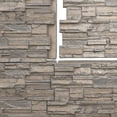 thumbnail image 5 of Ekena Millwork 48 5/8"W x 24 3/4"H x 1 1/4"D Cascade Stacked Stone, EverStone Faux Stone Siding Panel, Boardwalk Bay, 5 of 9