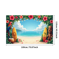 thumbnail image 3 of Tropical Design Beach Banner Hawaiian Surfboard Luau Decoration for Summer Party Outdoor Event, 3 of 7