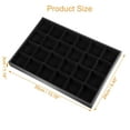 thumbnail image 2 of 24 Grid Jewelry Tray Stackable Tray Showcase for Rings Earrings Necklace Bracelet Pendants Black, 2 of 8