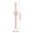 thumbnail image 2 of 1Pc Fashion Imitation Leather Watch Creative Alloy Watch Chic Quartz Watch, 2 of 7