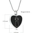 thumbnail image 2 of Pet Cremation Jewelry for Ashes of Dog/Cat Memorial Keepsake Ash Jewelry Cat Urn Pendants for Animal Ashes Necklace, 2 of 7