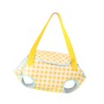 thumbnail image 1 of Bolsa de transporte para gatos, bolsa para mascotas, bolso de mano Cuadrícula amarilla, 1 of 9