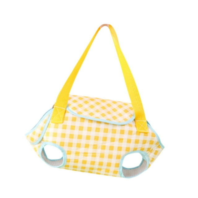 Bolsa de transporte para gatos, bolsa para mascotas, bolso de mano Cuadrícula amarilla