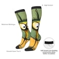 thumbnail image 4 of Fotbe Quirky Cartoon 123 Calcetas Divertidas Estampadas para Hombre y Mujer, Calcetas de Algodón hasta la Rodilla para Caminar, Correr, Enfermería y Embarazo, 4 of 6