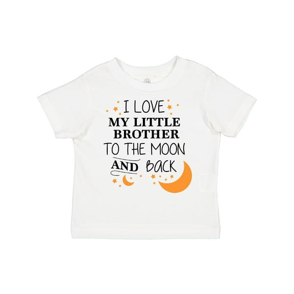 Inktastic I Love My Little Brother to the Moon and Back Boys or Girls Toddler T-Shirt