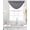 Grey Black, variant on Khaki Solid Color Sheer Waterfall Valance Curtains for Window, Aesthetics Contemporary Luxury Rod Pocket Sheer Topper Swag Curtains for Living Room, Kitchen 38.5"W x 47.2"L, 1 Panel