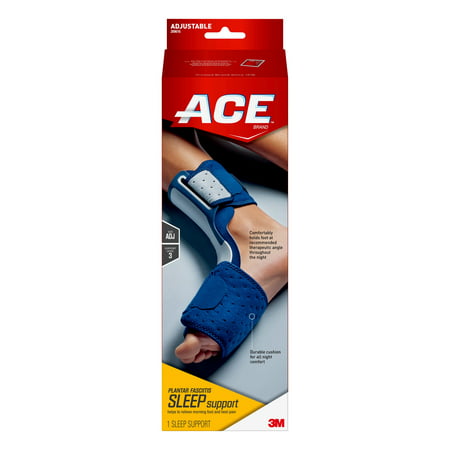 ACE Brand Plantar Fasciitis Sleep Support, Adjustable, Navy, (Best Adidas Shoes For Plantar Fasciitis)