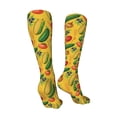 thumbnail image 3 of Kdxio Colorful Vegetables Funny Silky Novelty Funky Long Knee High Socks Soft 3D Print Cosplay Crazy Stockings for Men Women, 3 of 8