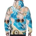 thumbnail image 7 of Uemuo Vintage Map Travel Essentials Pattern Men's Hoodie - Casual Pullover Hoodie with Kangaroo Pocket, Stylish Hooded Sweatshirt for Everyday Wear-3X-Large, 7 of 7