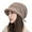 Dark Khaki, variant on Soft Beanies for Women with Brim Berets for Women Bonnet Bucket Hat Skull Cap Warm Fall Winter Cap Ski Travel